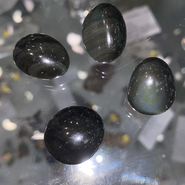 OBSIDIENNE OEIL CELESTE ROULEE