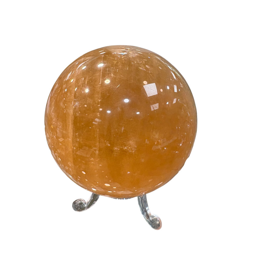 BOULE / SPHERE CALCITE MIEL...