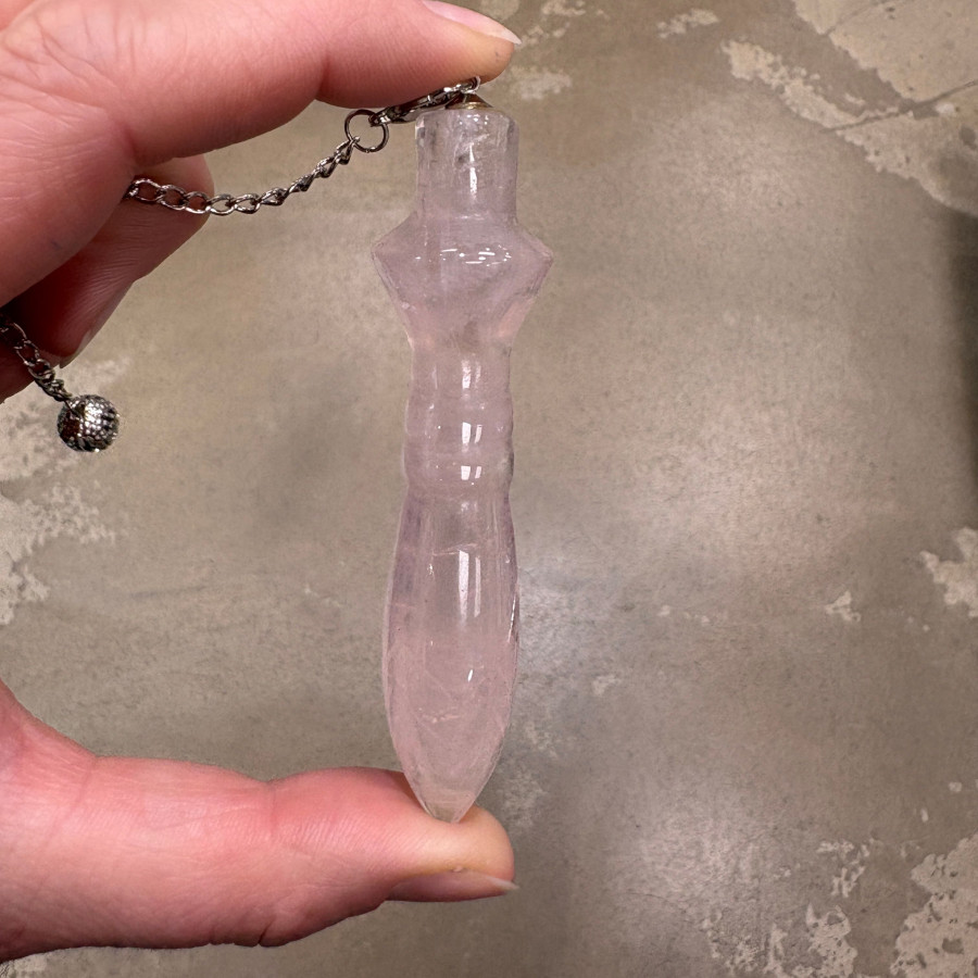 PENDULE DE THOT QUARTZ ROSE...