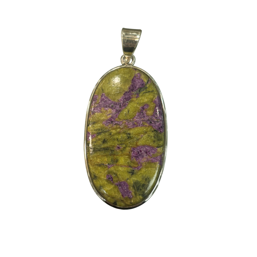 PENDENTIF STICHTITE/SERPENTINE