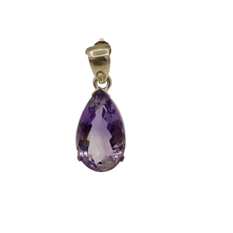PENDENTIF AMETHYSTE FACETTE