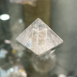 Prisme de cristal de roche lémurien du Brésil grande taille